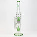 [2 Pack Bundle] 17" H2O dual diffuser glass water bong [H2O-5002] Glass Bong ONE