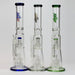 [2 Pack Bundle] 17.5" H2O glass water bong with shower head percolator [H2O-5003] Glass Bong ONE