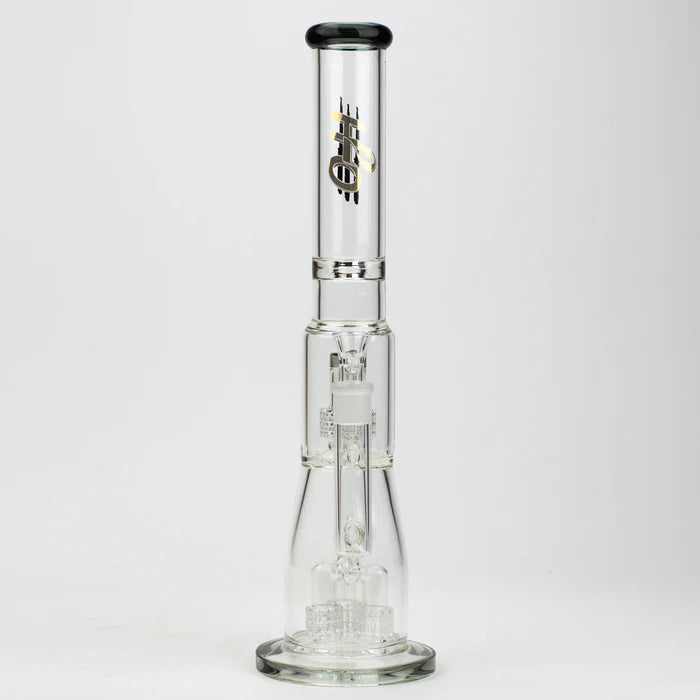 [2 Pack Bundle] 17.5" H2O glass water bong with shower head percolator [H2O-5003] Glass Bong ONE