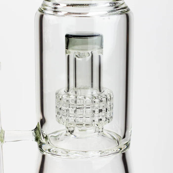 [2 Pack Bundle] 17.5" H2O glass water bong with shower head percolator [H2O-5003] Glass Bong ONE