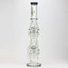 [2 Pack Bundle] 21" H2O Dual percolator glass water bong [H2O-5004] Glass Bong ONE