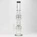 [2 Pack Bundle] 21" H2O Dual percolator glass water bong [H2O-5004] Glass Bong ONE