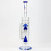 [2 Pack Bundle] 17" H2O dual diffuser glass water bong [H2O-5002] Glass Bong ONE
