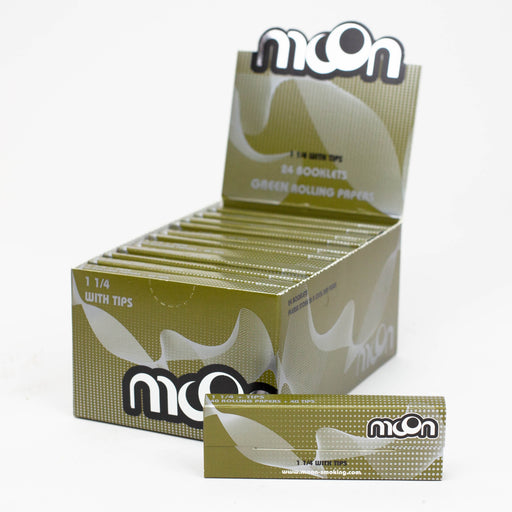 [10 Pack Clearance Special] MOON COLOR GREEN PAPER size 1 ¼+Tips $99.99 1 - 1/4" Size ONE