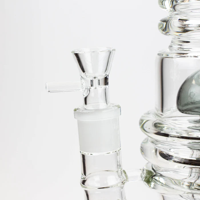[2 Pack Bundle] 21" H2O Dual percolator glass water bong [H2O-5004] Glass Bong ONE