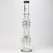 [2 Pack Bundle] 21" H2O Dual percolator glass water bong [H2O-5004] Glass Bong ONE