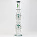 [2 Pack Bundle] 21" H2O Dual percolator glass water bong [H2O-5004] Glass Bong ONE