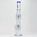 [2 Pack Bundle] 21" H2O Dual percolator glass water bong [H2O-5004] Glass Bong ONE