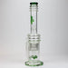 [2 Pack Bundle] 17" H2O glass water bong with double layer honeycomb [H2O-5005] Glass Bong ONE