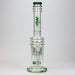 [2 Pack Bundle] 17" H2O glass water bong with double layer honeycomb [H2O-5005] Glass Bong ONE