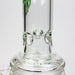 [2 Pack Bundle] 17" H2O glass water bong with double layer honeycomb [H2O-5005] Glass Bong ONE