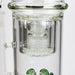 [2 Pack Bundle] 17" H2O glass water bong with double layer honeycomb [H2O-5005] Glass Bong ONE