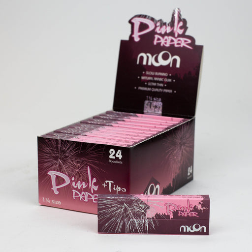 [10 Pack Clearance Special] MOON COLOR PINK PAPER size 1 ¼+Tips $99.99 1 - 1/4" Size ONE