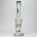 [2 Pack Bundle] 17" H2O glass water bong with double layer honeycomb [H2O-5005] Glass Bong ONE