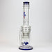[2 Pack Bundle] 17" H2O glass water bong with double layer honeycomb [H2O-5005] Glass Bong ONE