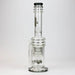 [2 Pack Bundle] 17" H2O glass water bong with double layer honeycomb [H2O-5005] Glass Bong ONE