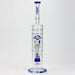 [2 Pack Bundle] 17" H2O dual diffuser glass water bong [H2O-5002] Glass Bong ONE