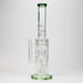 [2 Pack Bundle] 18" H2O glass water bong with triple mini shower head diffuser [H2O-5007] Glass Bong ONE