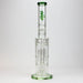 [2 Pack Bundle] 18" H2O glass water bong with triple mini shower head diffuser [H2O-5007] Glass Bong ONE