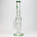 [2 Pack Bundle] 18" H2O glass water bong with triple mini shower head diffuser [H2O-5007] Glass Bong ONE