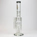 [2 Pack Bundle] 18" H2O glass water bong with triple mini shower head diffuser [H2O-5007] Glass Bong ONE