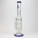 [2 Pack Bundle] 18" H2O glass water bong with triple mini shower head diffuser [H2O-5007] Glass Bong ONE