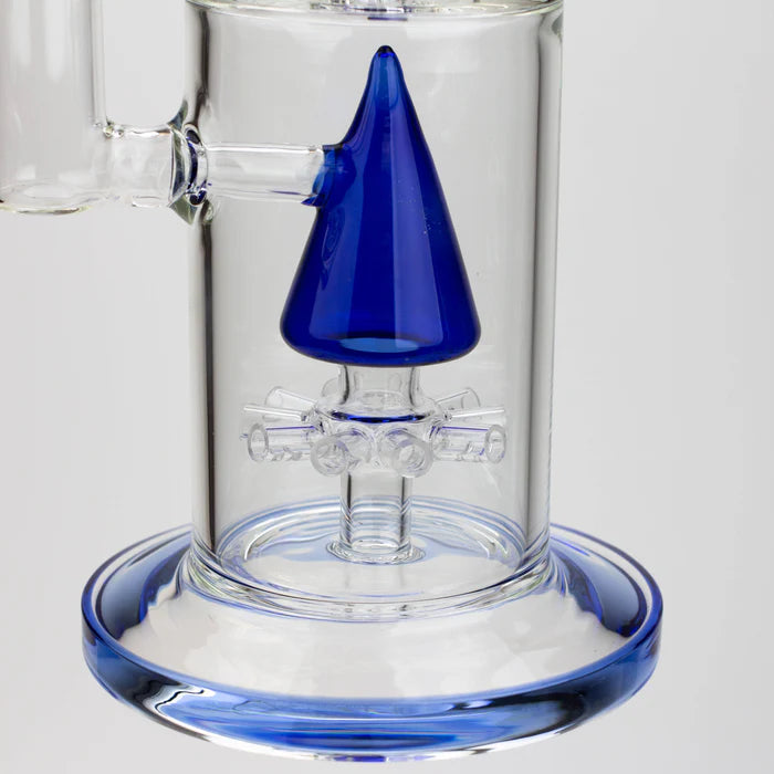 [2 Pack Bundle] 17" H2O dual diffuser glass water bong [H2O-5002] Glass Bong ONE