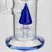 [2 Pack Bundle] 17" H2O dual diffuser glass water bong [H2O-5002] Glass Bong ONE