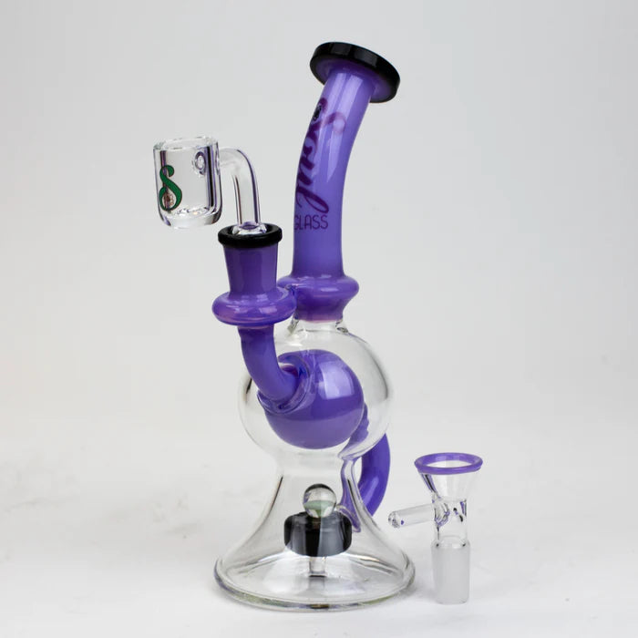 [4 Pack Bundle] 8" SOUL Glass 2-in-1 recycler bong [S2084] Glass Bong ONE
