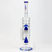 [2 Pack Bundle] 17" H2O dual diffuser glass water bong [H2O-5002] Glass Bong ONE