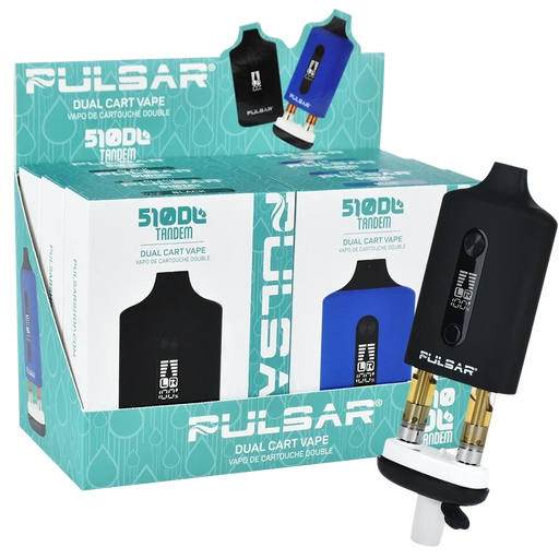 SC Pulsar 510 DL Dual Cart Vaporizer 6 count display