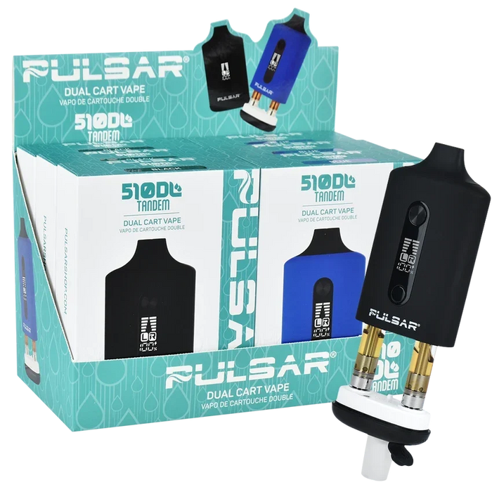 SC Pulsar 510 DL Dual Cart Vaporizer 6 count display