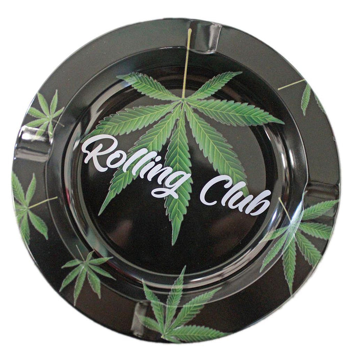 Rolling Club | Metal Ashtray - Small Metal Maq Distributors Leaves