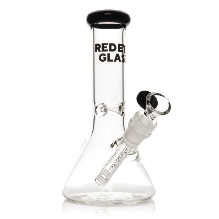 Red Eye Glass® | 8" Beaker Base Water Pipe[REG216] Glass Bong Smoking Cat Distribution Black