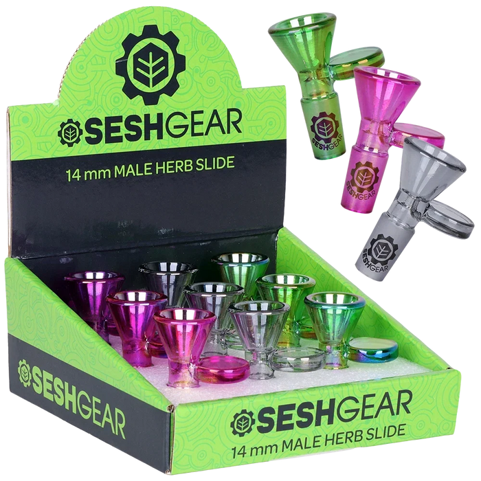 SC Seshgear Chromatic Funnel Bowls 9 count Display Bongs Smoking Cat Distribution(S) Default Title