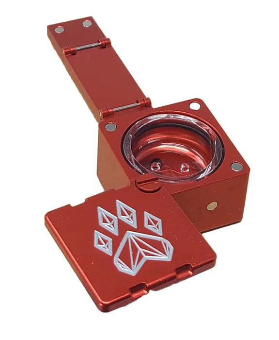 Wolf Grinders | The Scorpion Pipe Metal Pipe Wolf Grinders Red