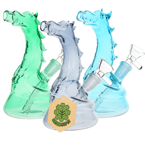 Sesh Gear | 6" Puff The Magic Dragon Waterpipe Glass Bong Smoking Cat Distribution