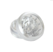SharpStone® | CLEAR TOP 2 PIECE HERB GRINDER - 2.2" [ GRI906 ] Regular Grinder NIBO Distribution SILVER