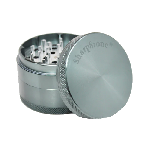 SharpStone® | HARD TOP 4 PIECE GRINDER - 1.5" [ GRI901 ] Regular Grinder NIBO Distribution GREY