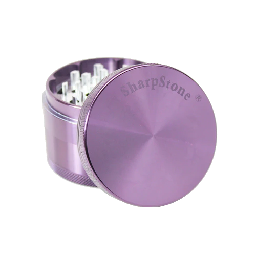 SharpStone® | HARD TOP 4 PIECE GRINDER - 1.5" [ GRI901 ] Regular Grinder NIBO Distribution PURPLE