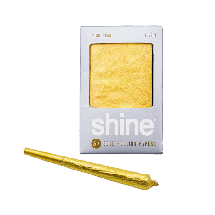 shine® | Gold 2-sheet Rolling paper