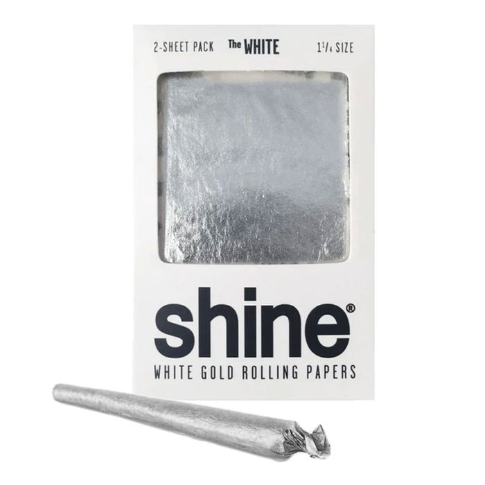 shine® | White Gold 2-sheet Rolling paper