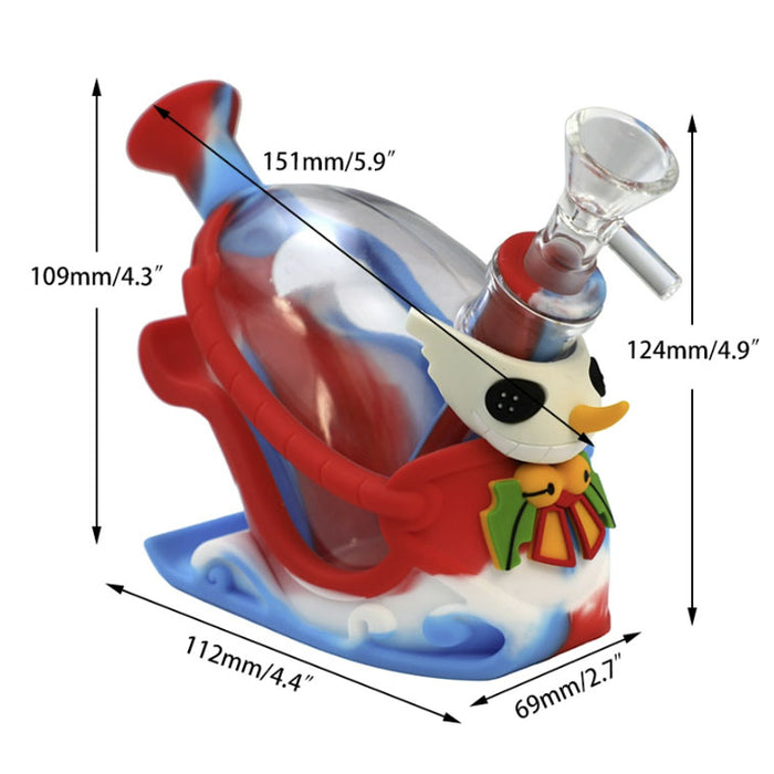 5" Sledge water pipe-Assorted [H362] Resin · Silicone · Plastic Bong YHS Smoke