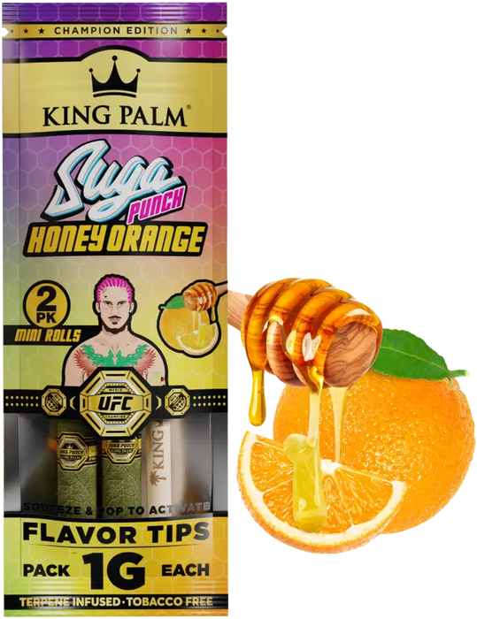 King Palm | 2 Mini Hand-Rolled with flavor tips Box of 20
