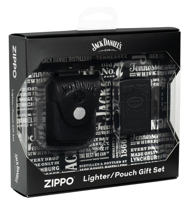 Zippo 48460 Jack Daniel's® Lighter and Pouch Gift Set Case · Pouch · Clip ONE