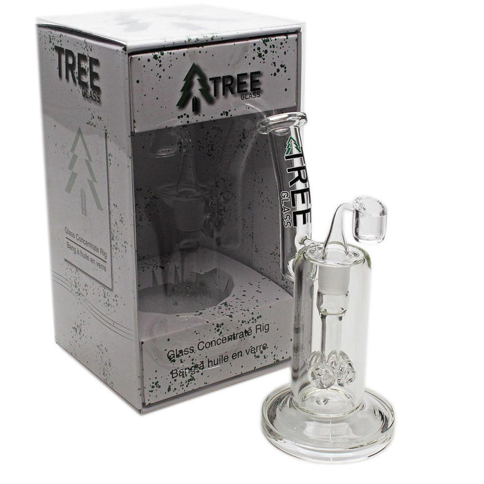 Tree Glass | 9" Glass Rig Cluster Perc with Banger Rig Maq Distributors