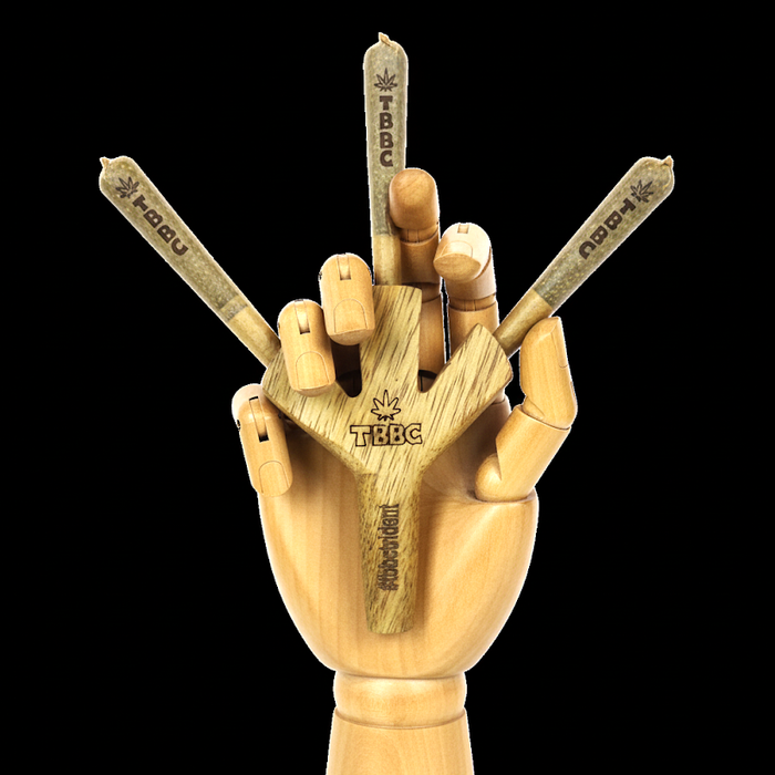 TBBC Trident Wooden Joint Holder - 3 in 1 holder Holder THEBOOMBOXCLUB Canada