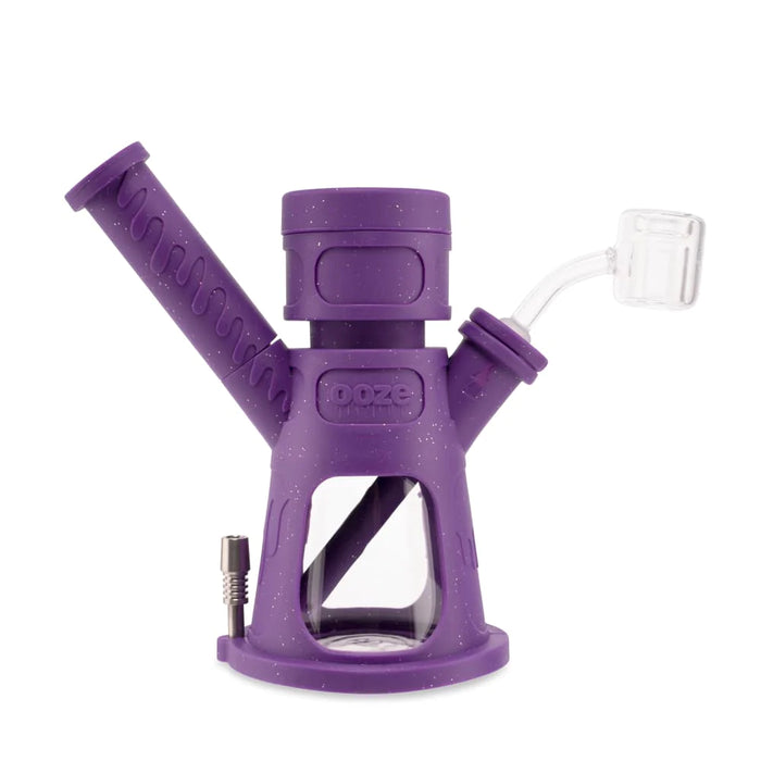 Ooze | Hyborg Silicone Glass 4-In-1 Hybrid Water Pipe And Dab Straw