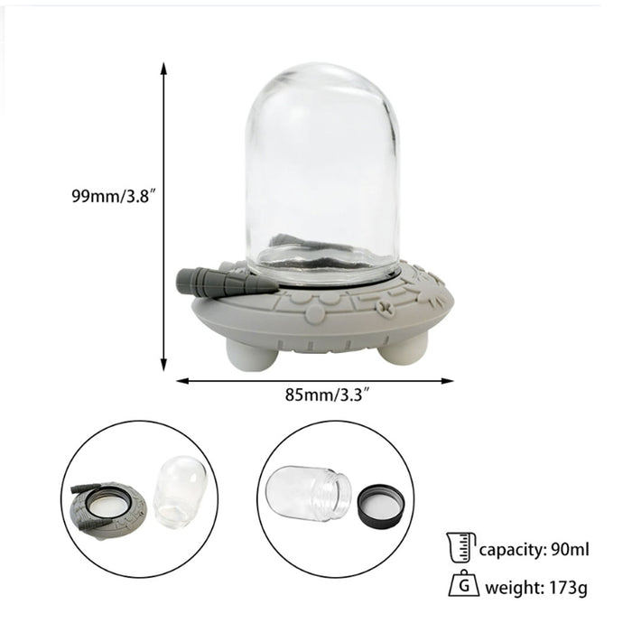 UFO glass jar 90ml Box of 6 Jar YHS Smoke