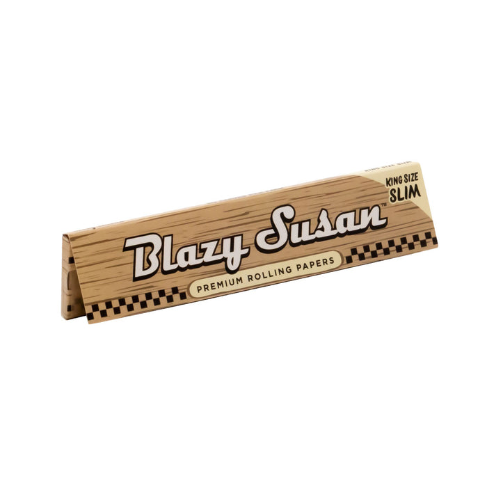 Blazy Susan | Unbleached king size slim Rolling paper Box of 50